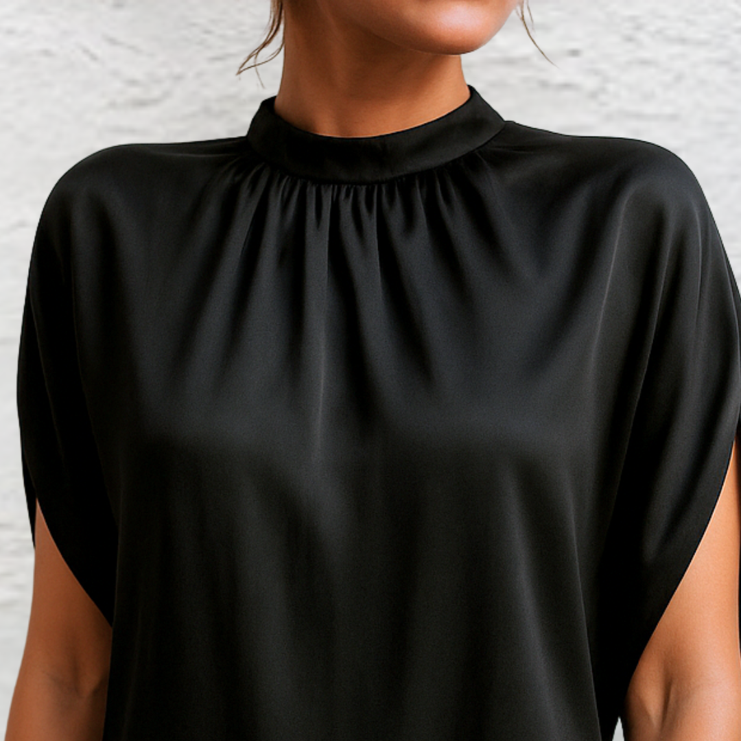 Camille | Robe Noire Épurée