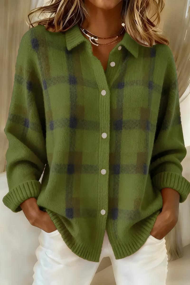 Aveline | Cardigan à Carreaux