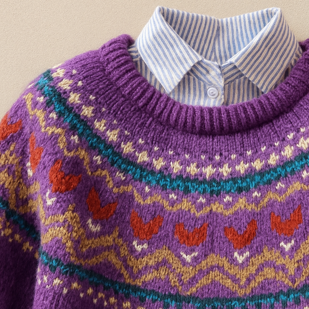 Solva™ | Élégant Pull en Tricot Vintage