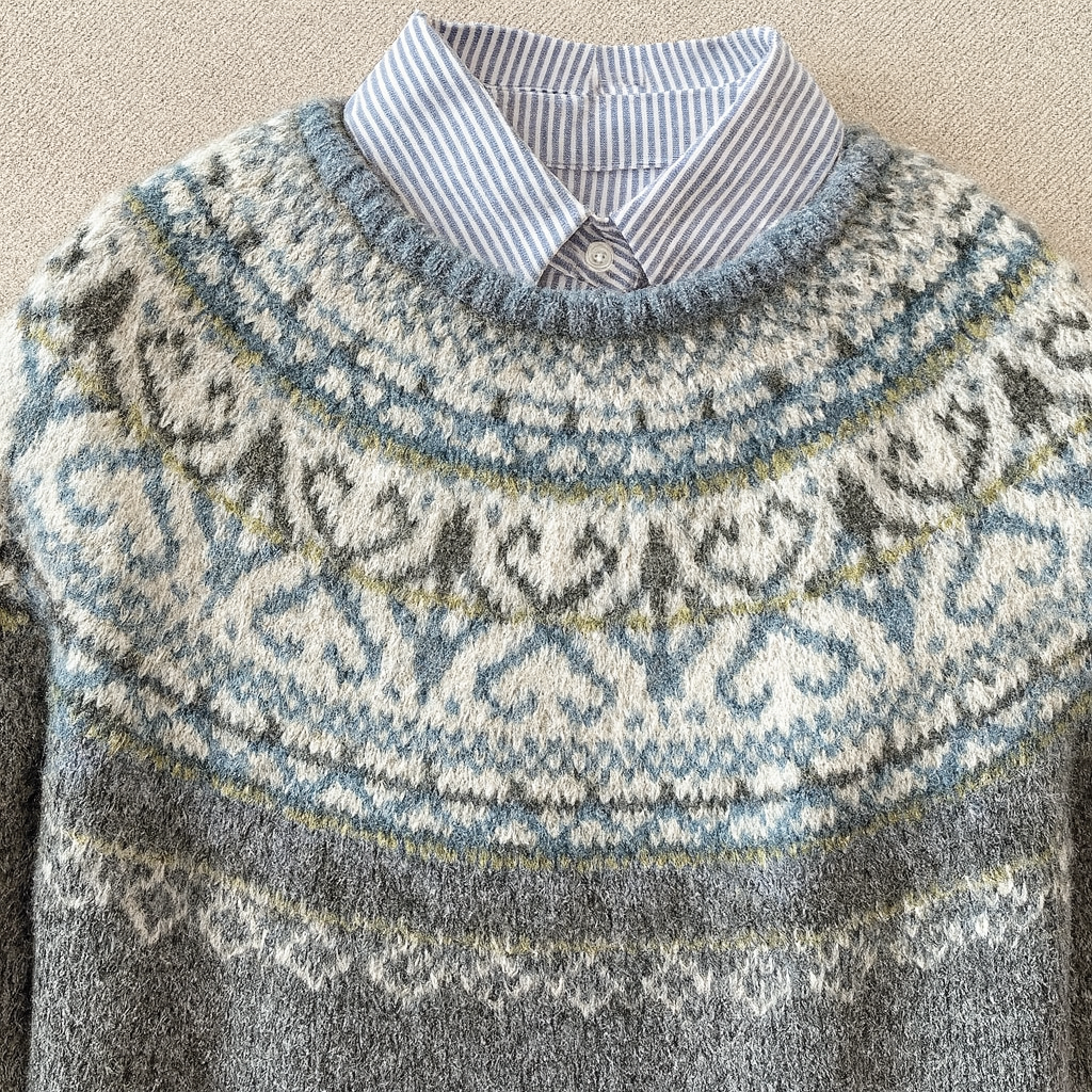 Luxe™ | Pull Vintage Élégant en Tricot