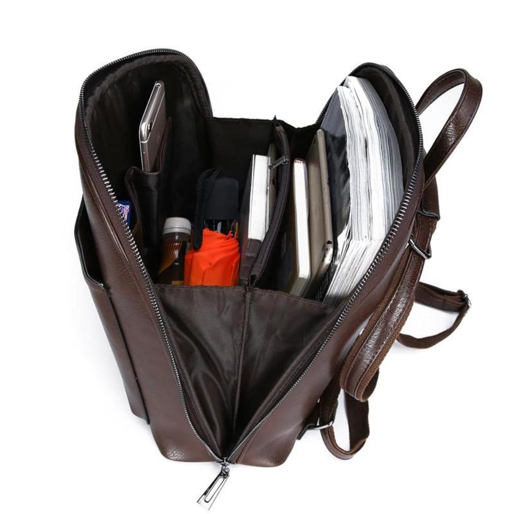 Saskia - Sac à dos traditionnel à double zip