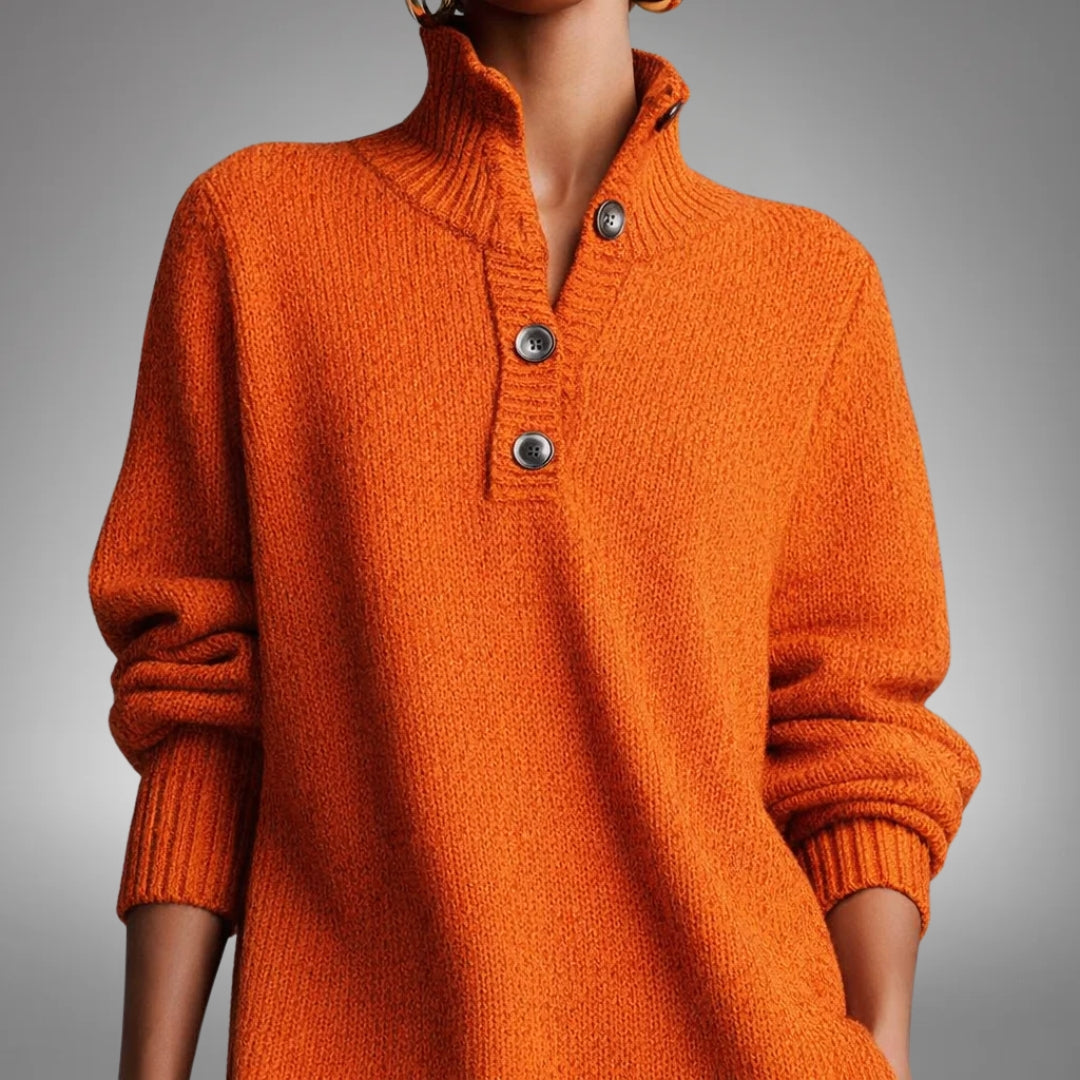 Élise | Robe Col Boutonné