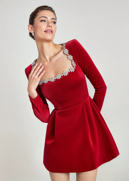 Chloé | Mini Velour Robe