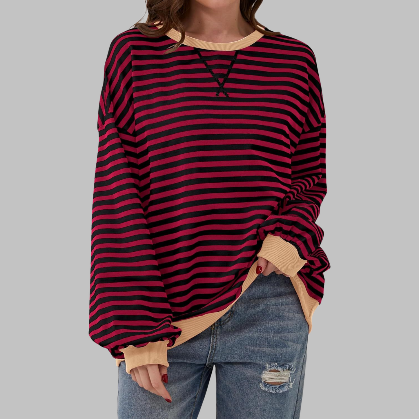 Holly | Pull Rayé