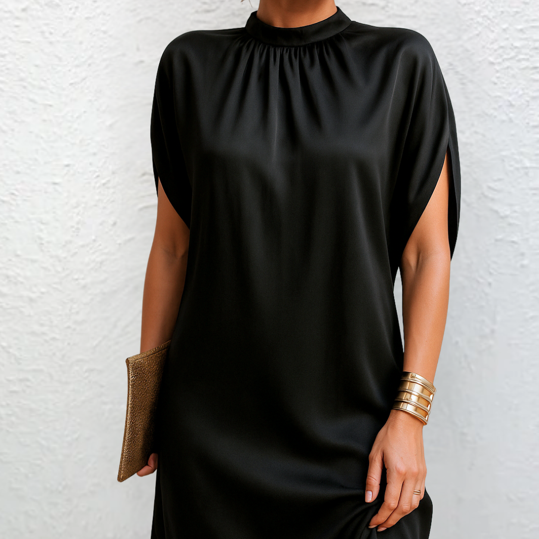 Camille | Robe Noire Épurée