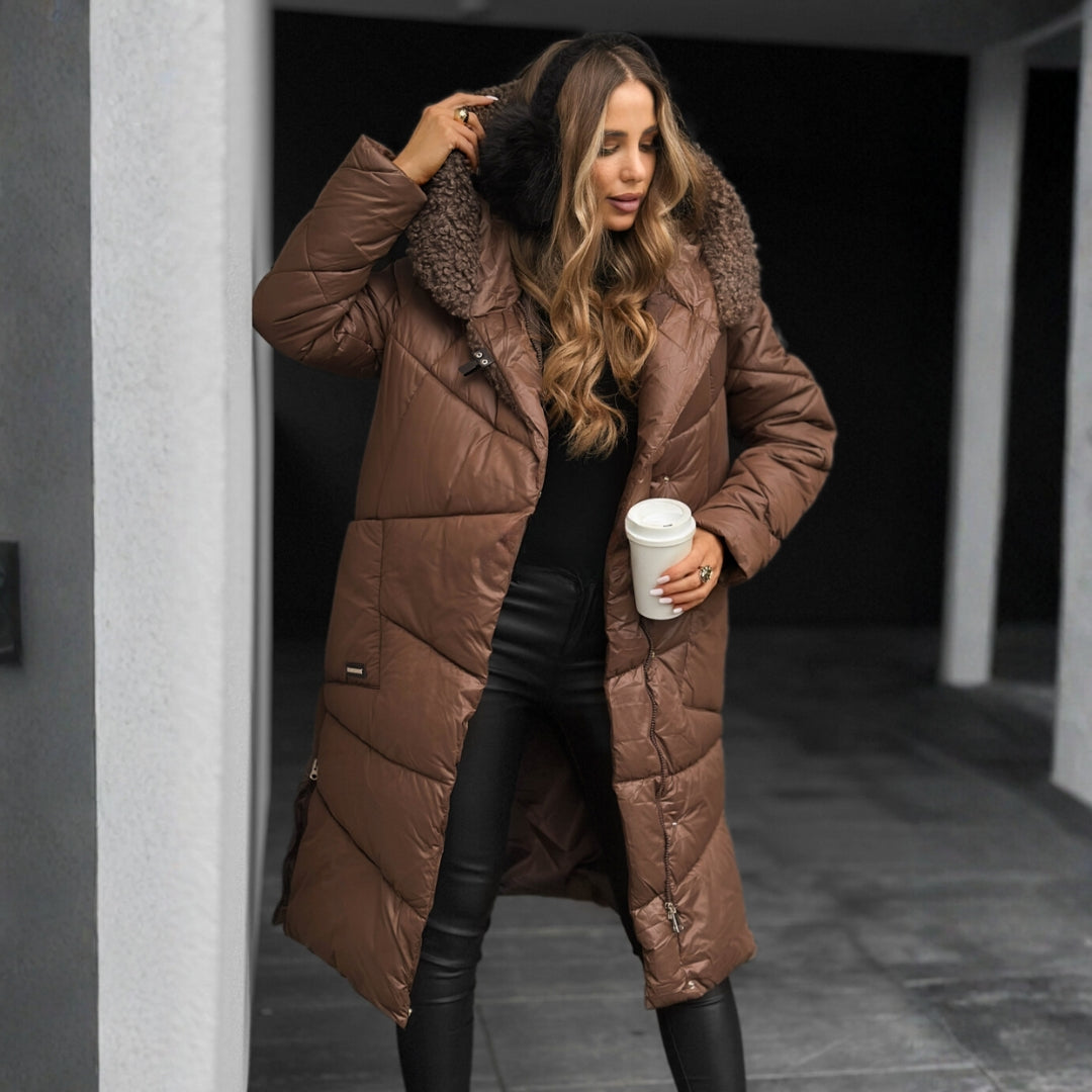 Élise | Manteau d'Hiver Matelassé
