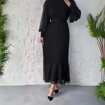 Cami | Robe de Soirée Chic Française Automne avec Accents en Maille