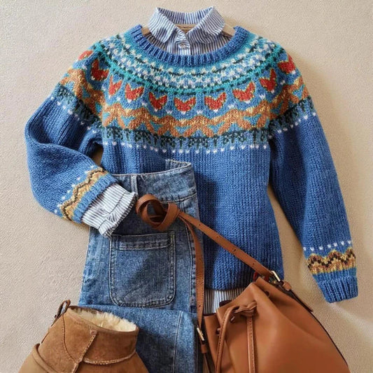 Velvo™ | Élégant Pull en Tricot au Style Vintage