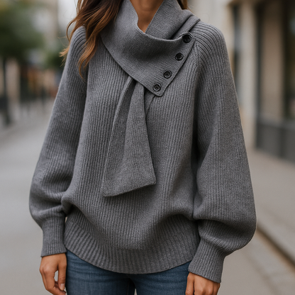 Ivora | Pull à col écharpe confortable