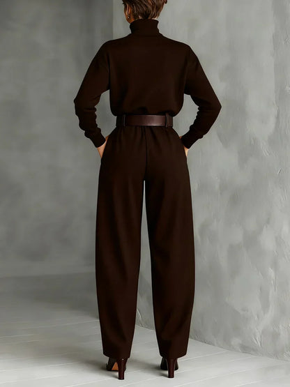 Ensemble Élégant Jessica™ : Haut Chic et Pantalons Droits