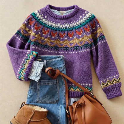 Solva™ | Élégant Pull en Tricot Vintage