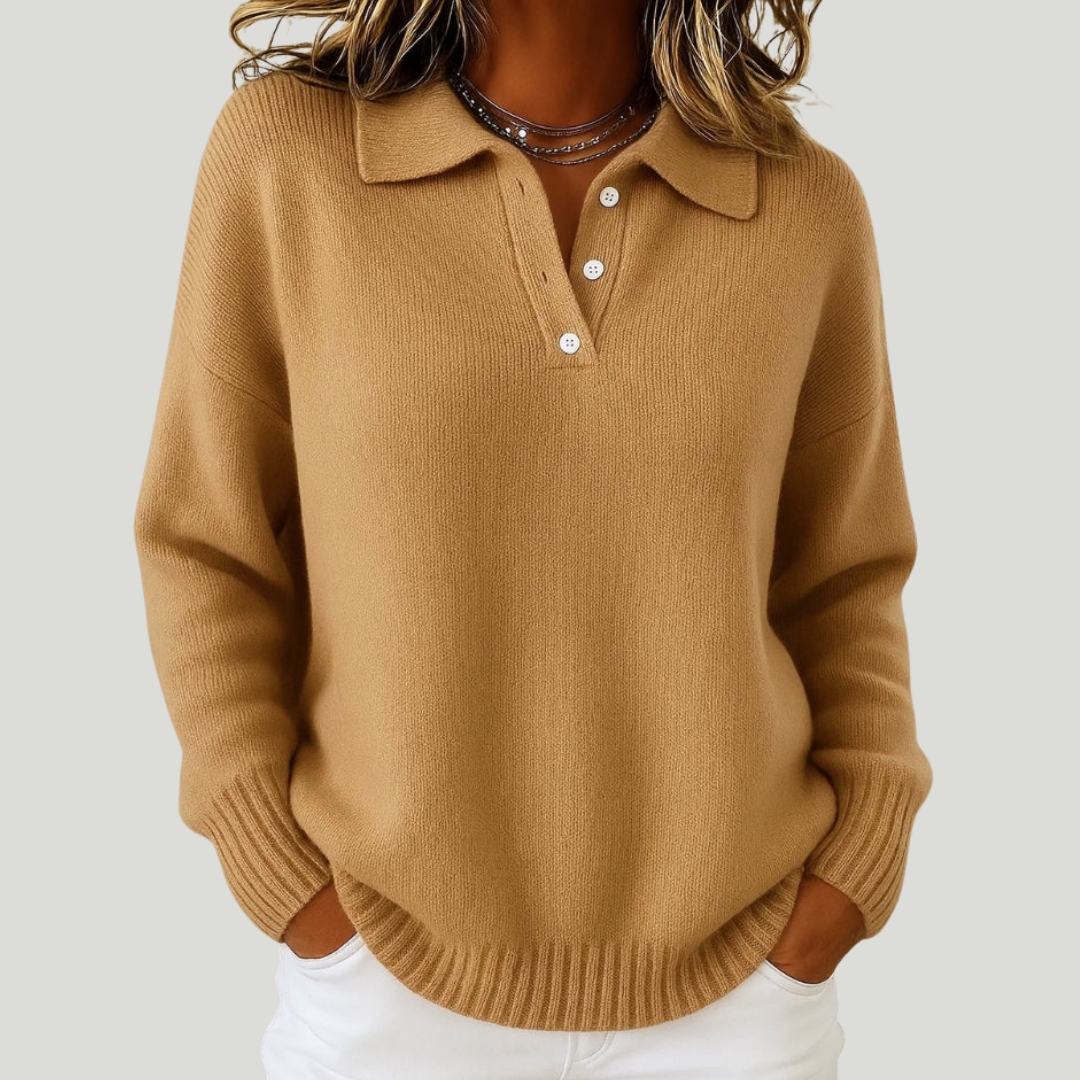 Éloria | Pull Col Élégant