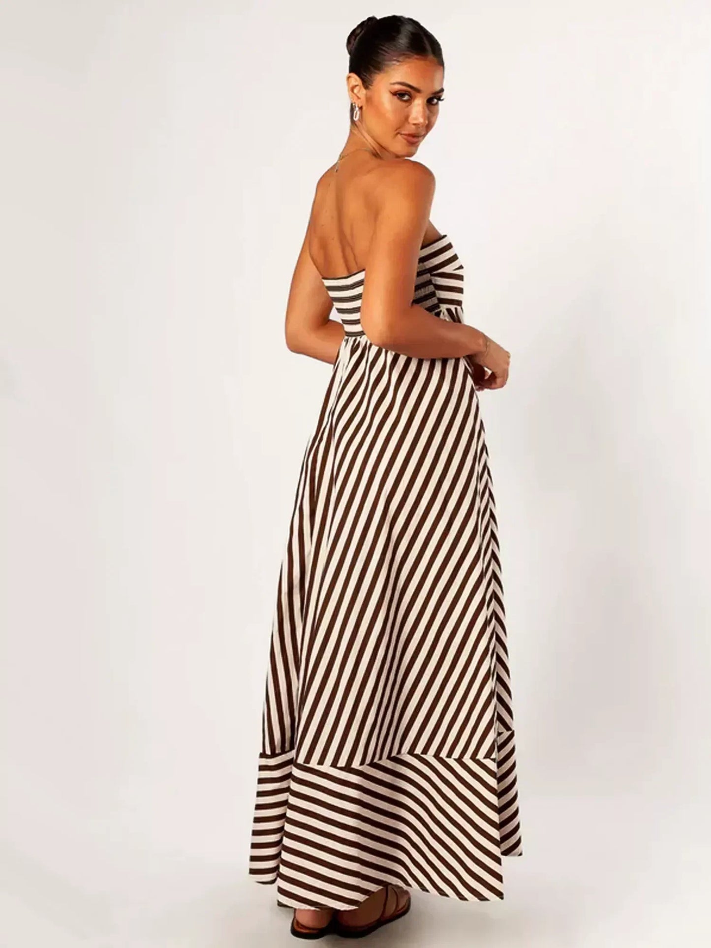 Damaris | Robe Maxi Froncée Confortable et Élégante