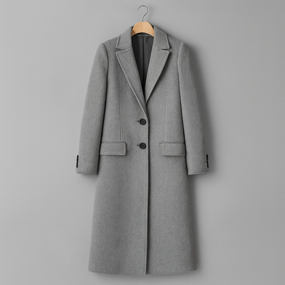 Jade | Manteau Long en Laine Élégant