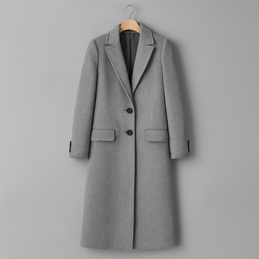 Jade | Manteau Long en Laine Élégant