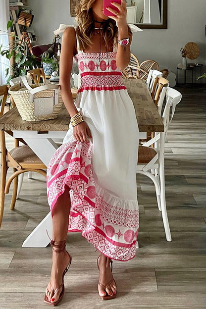 Addison | Robe à col carré à lacets