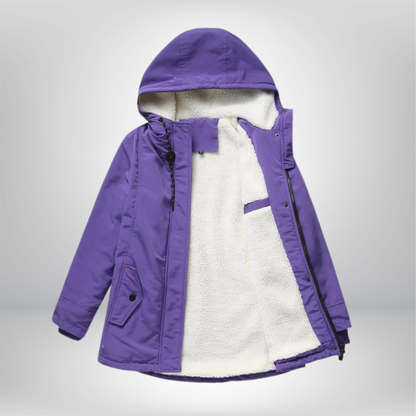Colette | Manteau d'hiver matelassé et douillet avec capuche