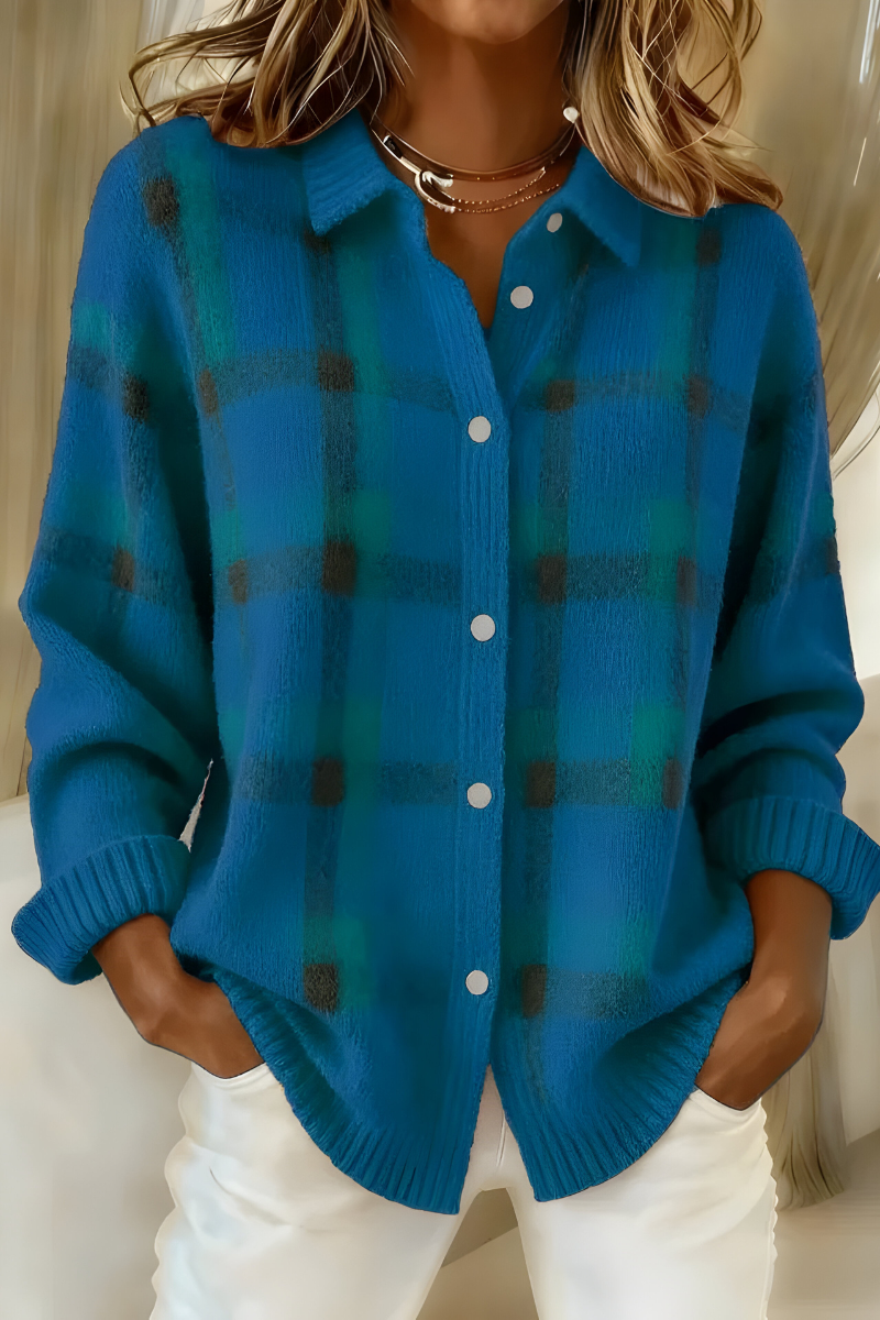 Aveline | Cardigan à Carreaux