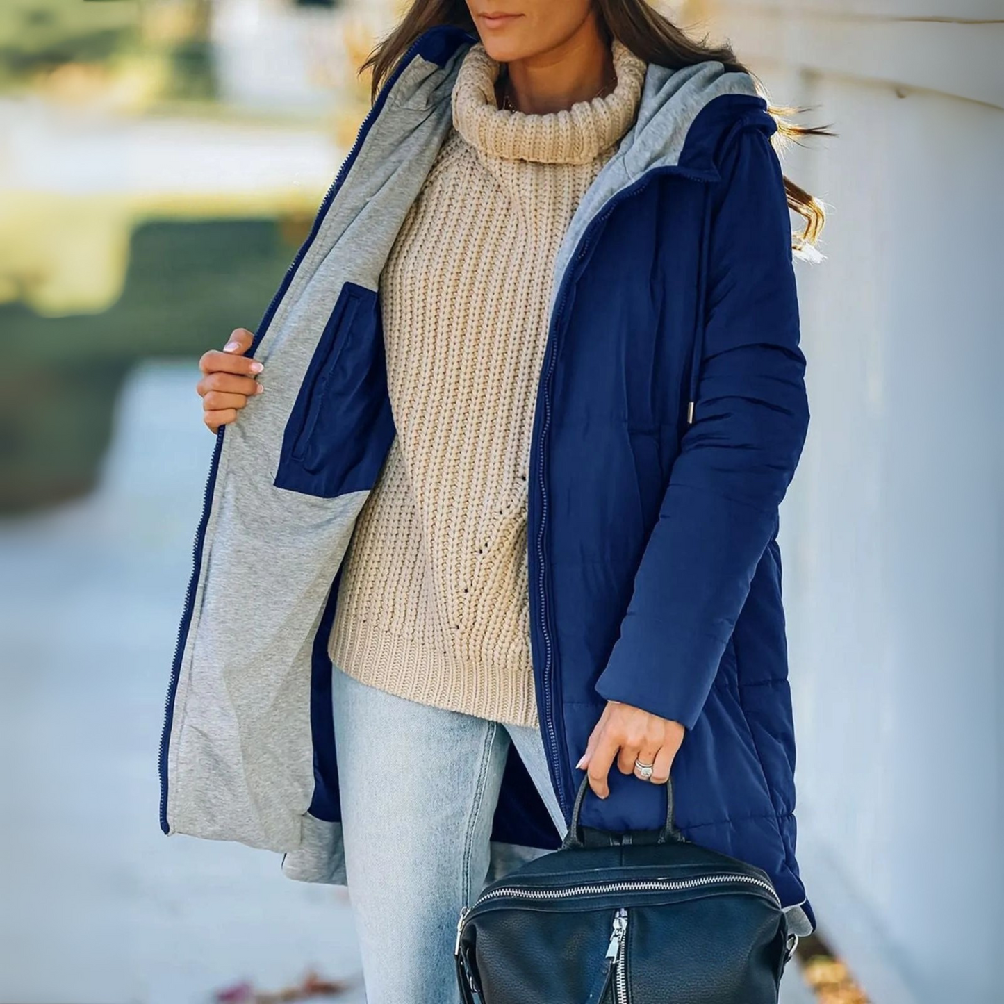 Marcelline | Veste d'hiver légère à capuche