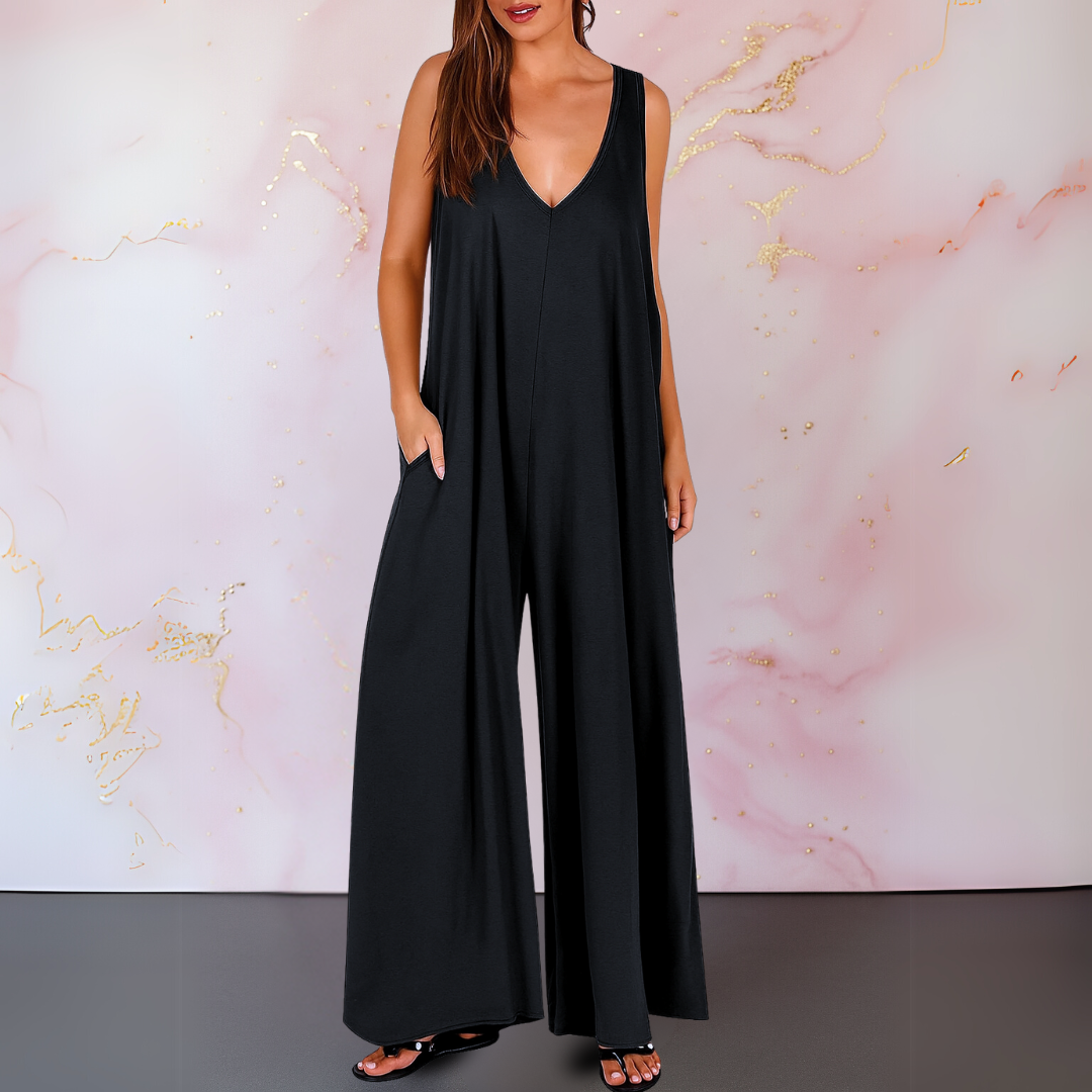 Nella™ Cozy V-Neck Jumpsuit
