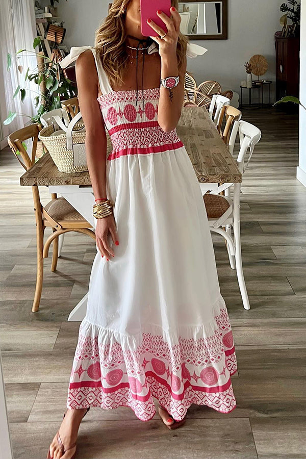 Addison | Robe à col carré à lacets
