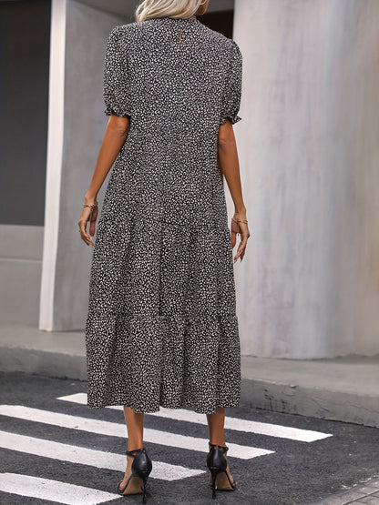 Harriet | Robe Décontractée à Col Rond avec Détail Volanté