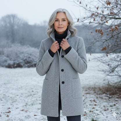 Solène | Manteau en Laine Classique Quotidien