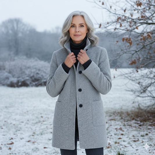 Solène | Manteau en Laine Classique Quotidien