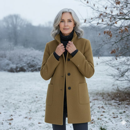 Solène | Manteau en Laine Classique Quotidien