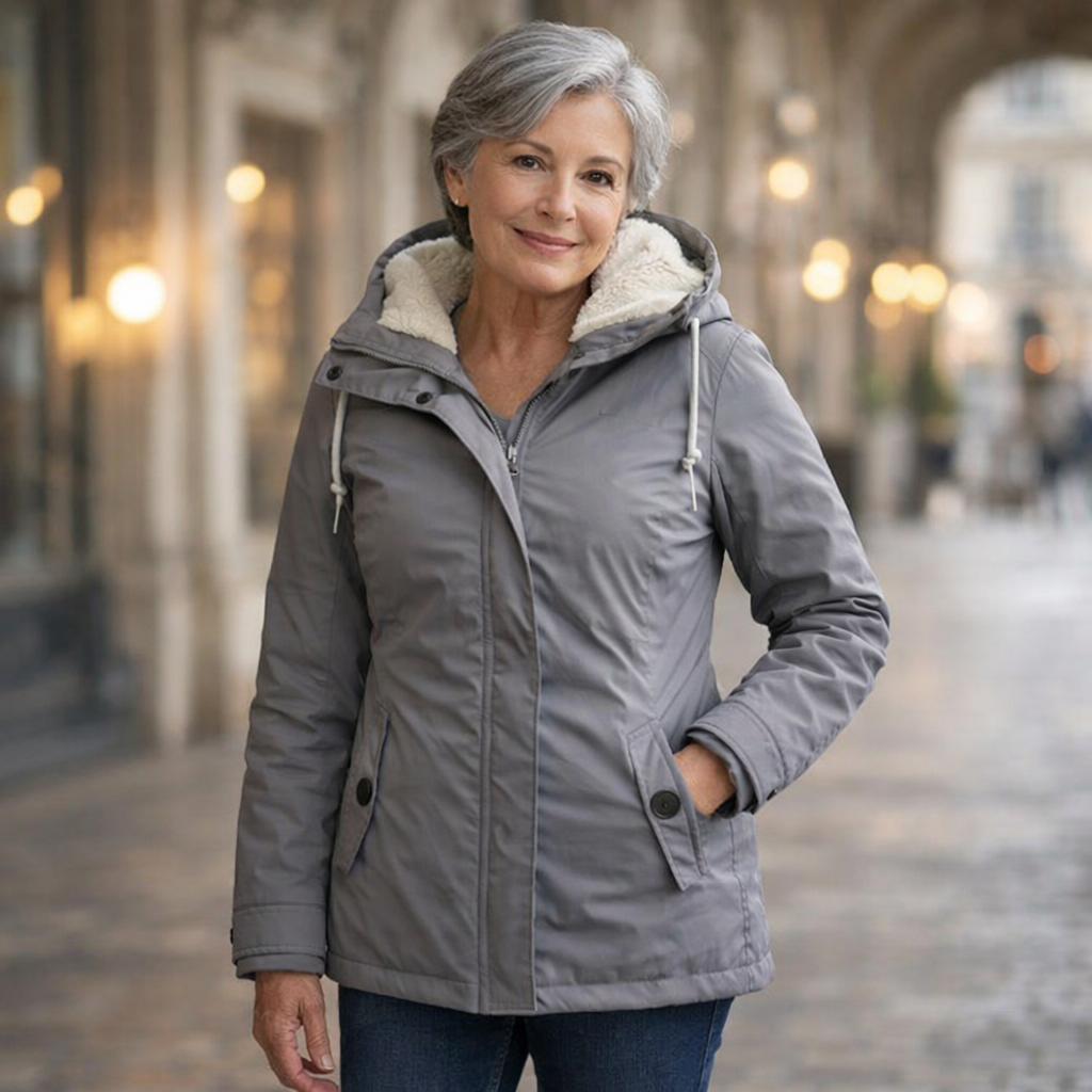 Amélie | Veste d'hiver imperméable avec capuche