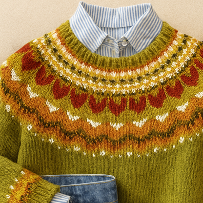 Ardent™ | Élégant Pull en Tricot Vintage