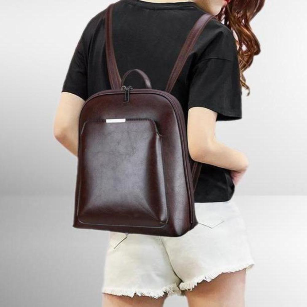 Saskia - Sac à dos traditionnel à double zip