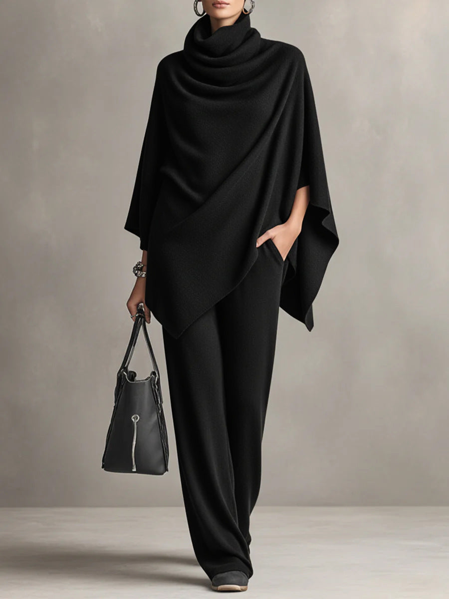 Sarina™ | Ensemble Chic à Drapé Deux Pièces