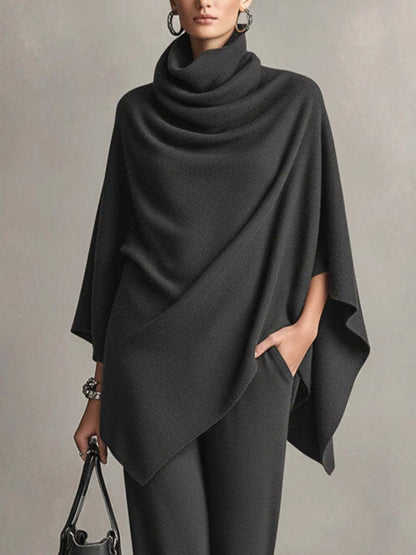 Sarina™ | Ensemble Chic à Drapé Deux Pièces