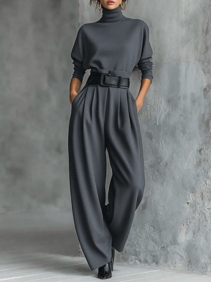 Ensemble Élégant Jessica™ : Haut Chic et Pantalons Droits