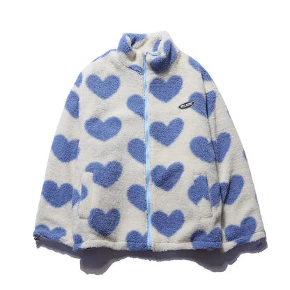 Catherine | Veste réversible à cœurs