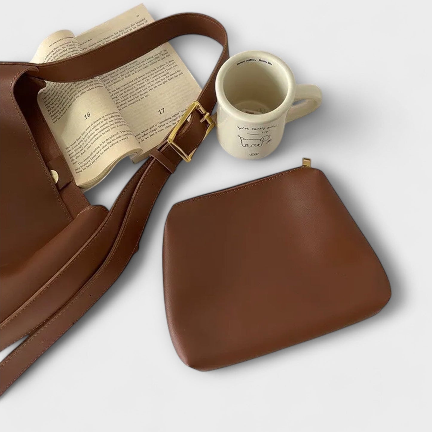 Isidore – Élégant sac à bandoulière en cuir