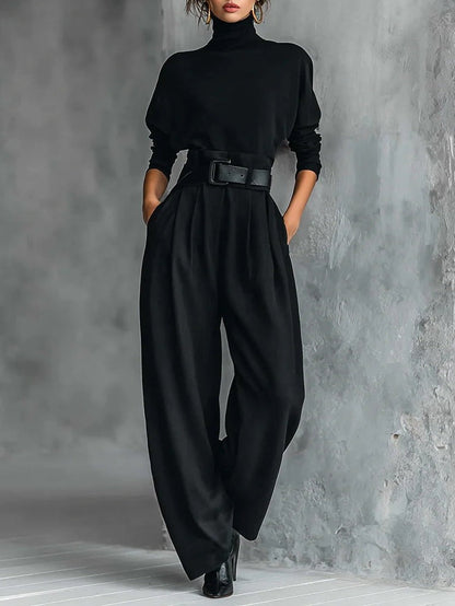 Ensemble Élégant Jessica™ : Haut Chic et Pantalons Droits
