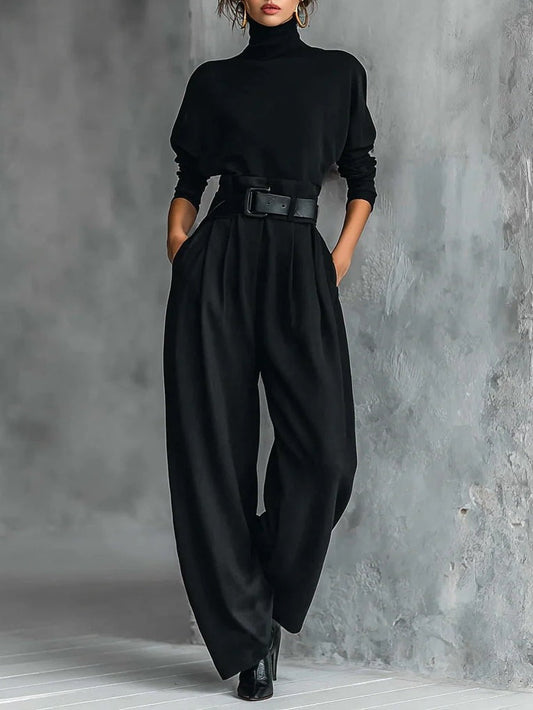 Ensemble Élégant Jessica™ : Haut Chic et Pantalons Droits