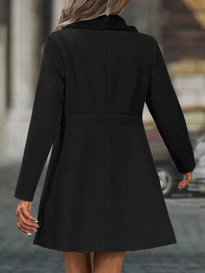 Sérine | Manteau à Col Spliced Bicolore