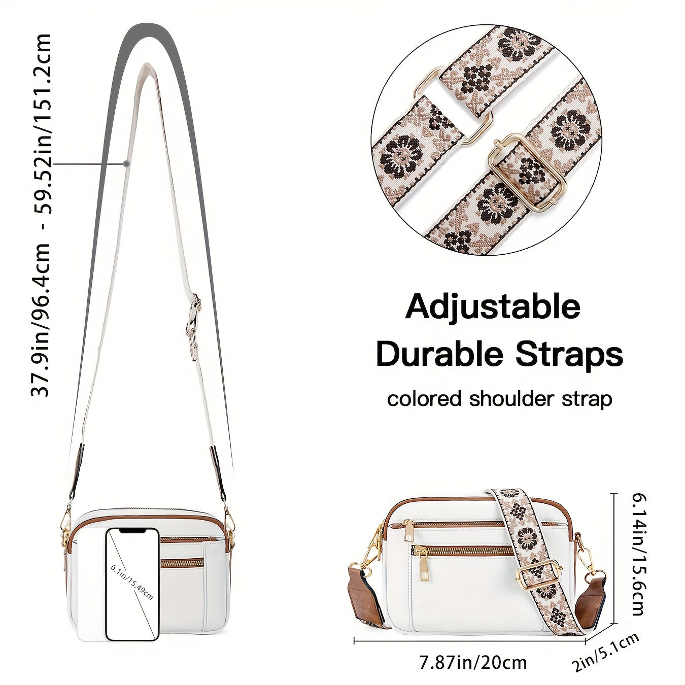 Aurora - Sac à bandoulière en cuir végétalien