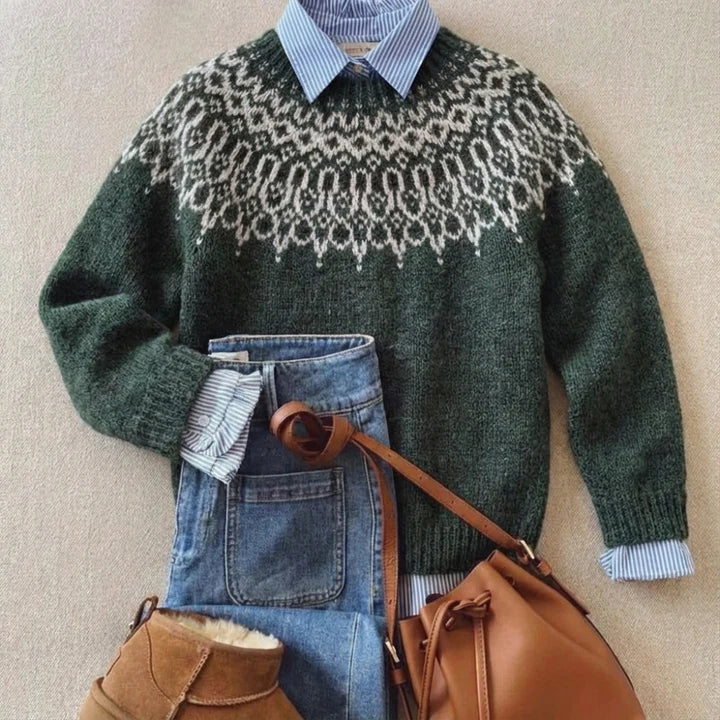 Tundra™ | Pull Vintage Élégant en Tricot