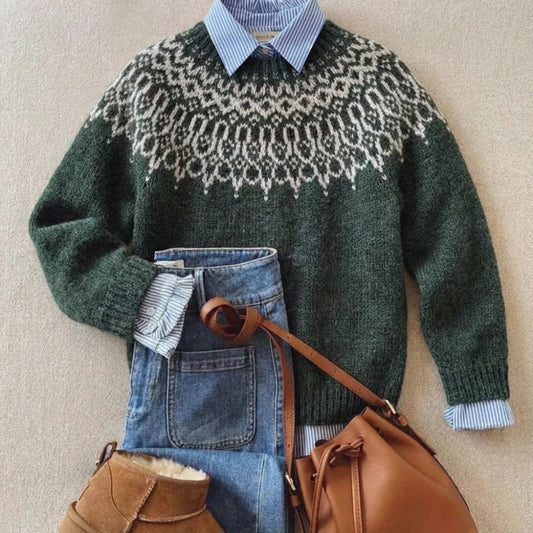 Tundra™ | Pull Vintage Élégant en Tricot
