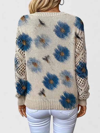 Aurelia | Pull élégant avec design floral