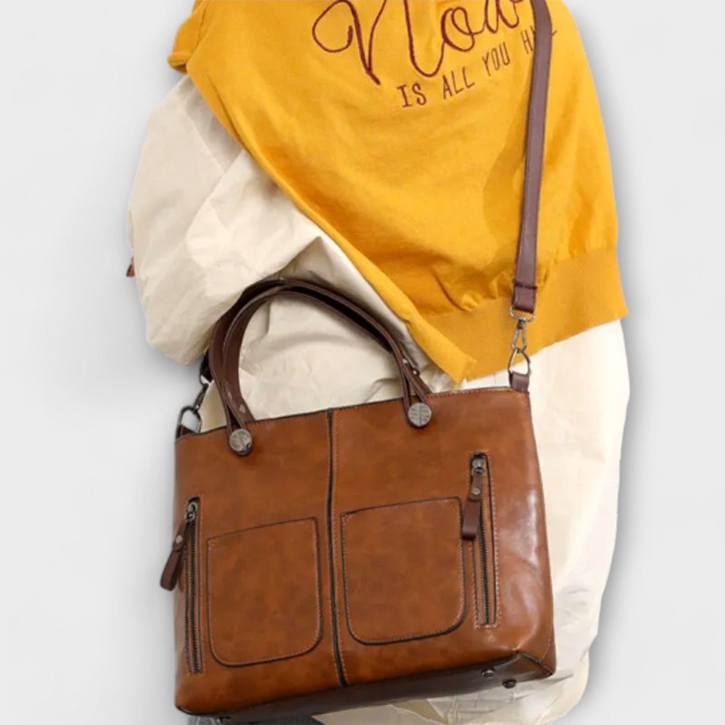 Serenya - Élégant sac à main en cuir