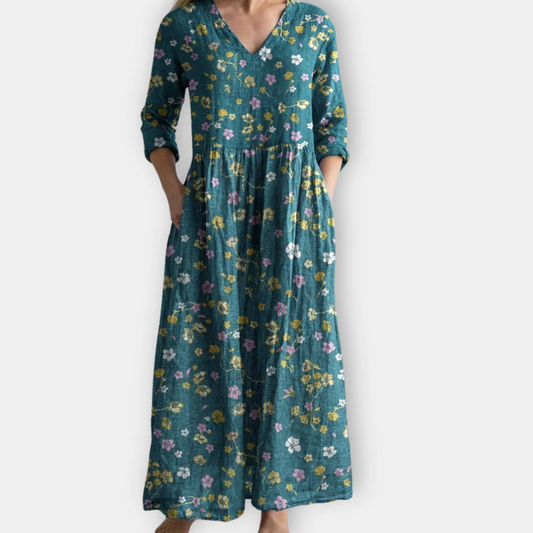 Zinnia | Robe à Imprimé Audacieux et Confort Évident