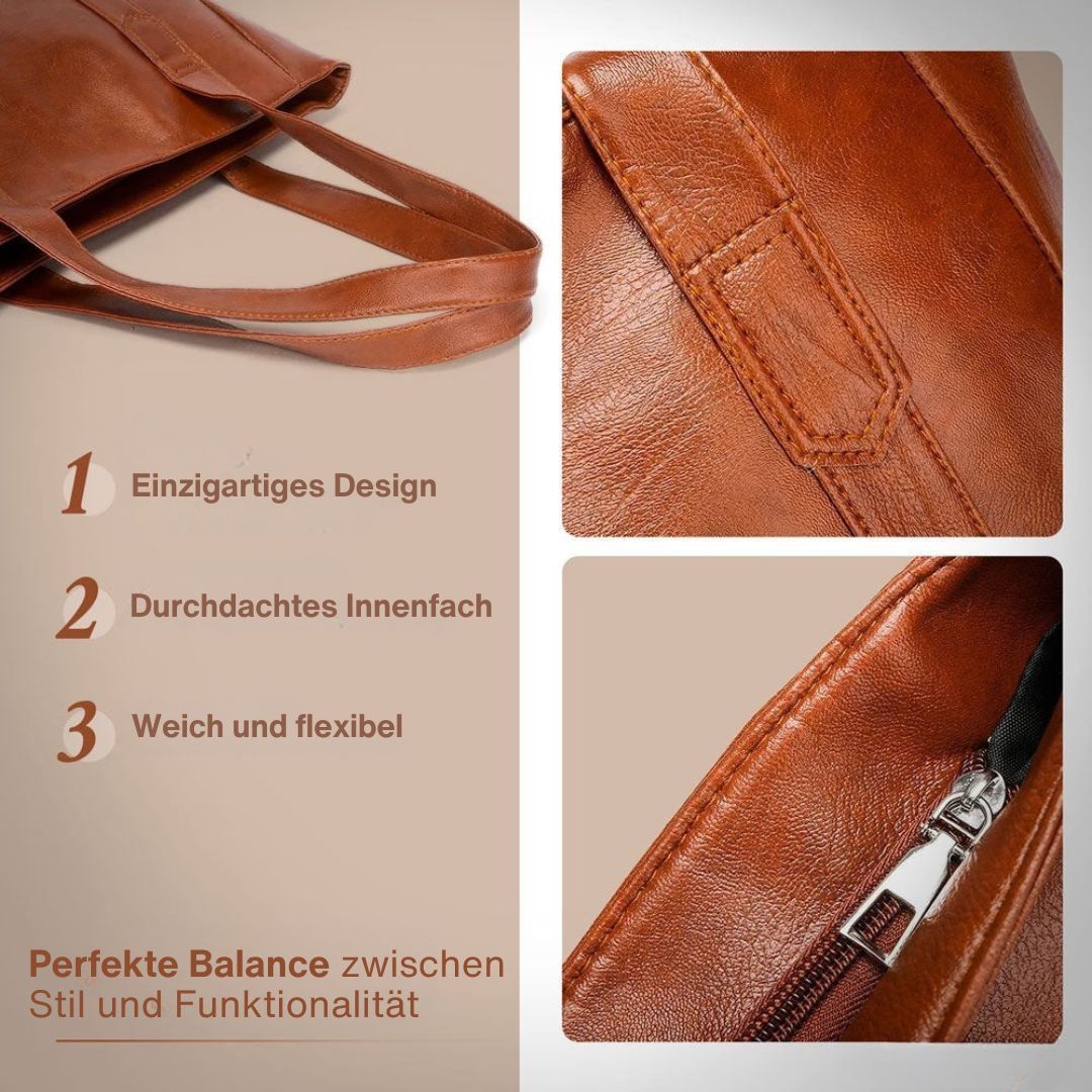 Klara - Sac à bandoulière en cuir au design classique