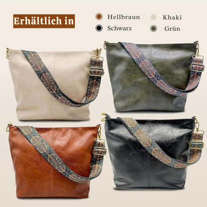 Greta - Sac en cuir vintage avec une bandoulière élégante