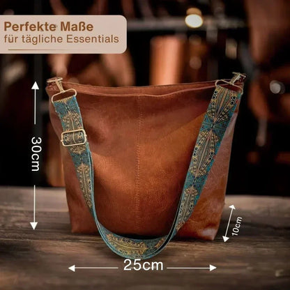 Greta - Sac en cuir vintage avec une bandoulière élégante